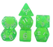 Набір Кубиків Dice Set v2 (Зелений Прозорий) - аксесуари для настільних ігор
