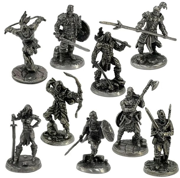 Паладин Спартанець - Фігурка металева, Мініатюра для настільних ігор, D&D та в колекцію